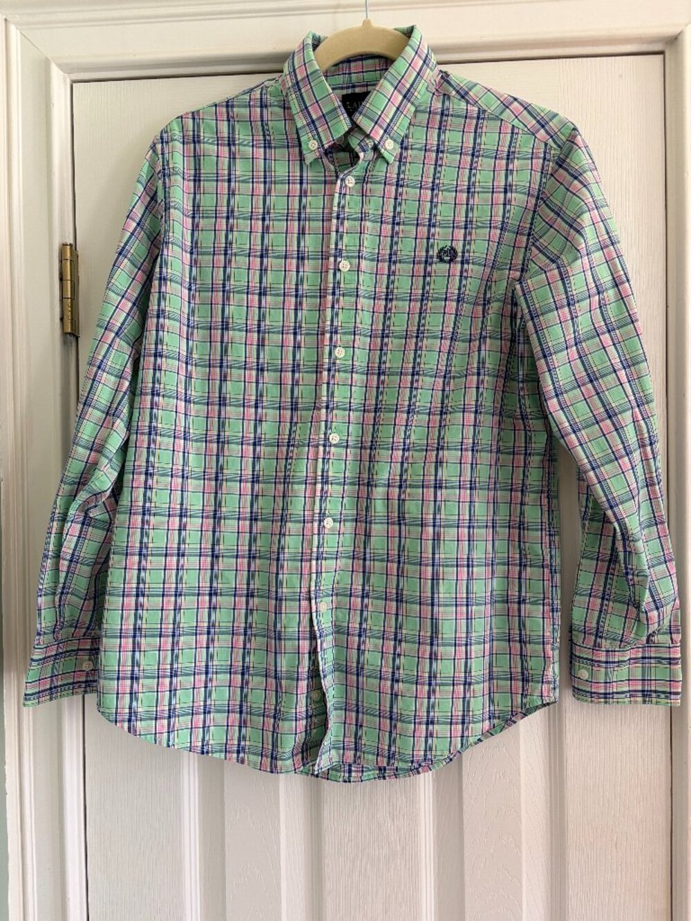 Lauren Ralph Lauren Boy's Size 18 Plaid Pastel Button Down Shirt